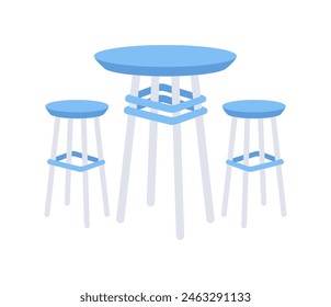 Set of modern chairs and tables. Furniture for office, cafe, Restaurant. Home kitchen interior