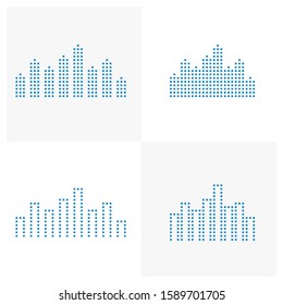 Set of Modern City Design Vector Template, Real estate Concept, Emblem, Design Concept, Creative Symbol