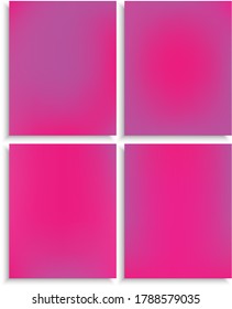 Conjunto de fondos de degradado de color modernos. Espacio de ilustración vectorial. Fondo limpio con sombra suave. Diseño de pantalla natural de color violeta para interfaz de usuario o aplicación móvil.
