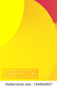 set of Modern colorful vector geometric leaflet  mock up. Futuristic cover promotion design.scientific molecule circle.Formula illustration. A4 vertical.Yellow, red, rose, peach,orange colors