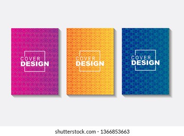 Set modern cover design template