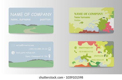 Set of Modern Creative and Clean Business Card Templates