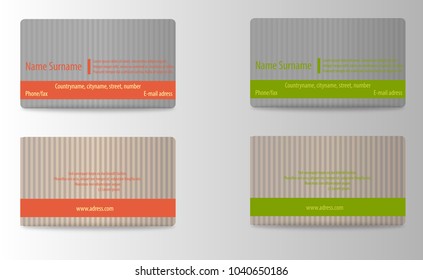 Set of Modern Creative and Clean Business Card Templates