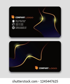 Set of Modern Creative and Clean Business Card Design Print Templates. Flat Style Vector 