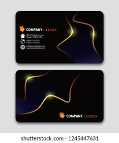 Set of Modern Creative and Clean Business Card Design Print Templates. Flat Style Vector 