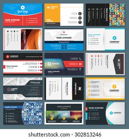 Set of Modern Creative and Clean Business Card Templates