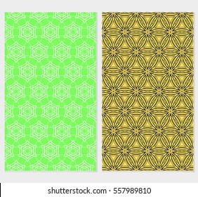 set of Modern decorative floral lace pattern. template. Luxury texture for wallpaper, invitation. Vector illustration.