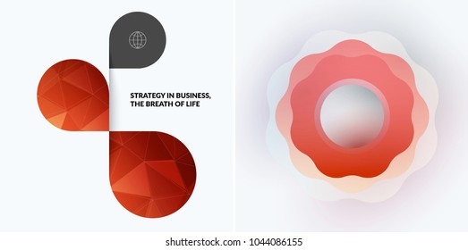 Set of modern design abstract templates.