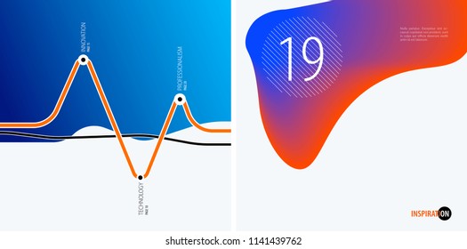 Set of modern design abstract templates. Creative business background with colourful waves lines for promotion, banner, brand printing, party, celebration, night club