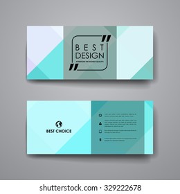 Set of modern design banner template in abstract style. Beautiful design and layout