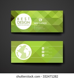 Set of modern design banner template in abstract style. Beautiful design and layout