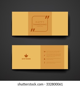 Set of modern design banner template in autumn style. Beautiful design and layout