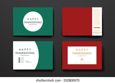 Set of modern design banner template in autumn style. Beautiful design and layout