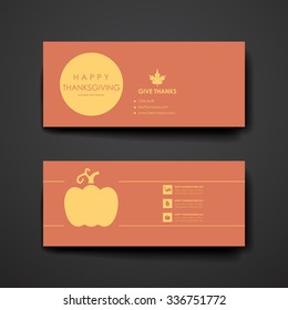 Set of modern design banner template in autumn style. Beautiful design and layout