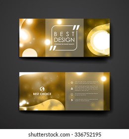 Set of modern design banner template in neon molecule structure style. Beautiful design and layout