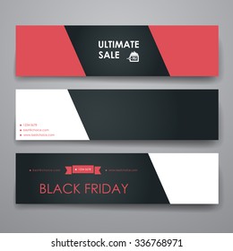 Set of modern design banner template in sale style. Beautiful design and layout