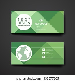 Set of modern design banner template in abstract style. Beautiful design and layout
