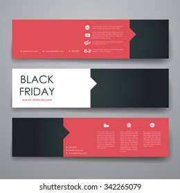 Set of modern design banner template in sale style. Beautiful design and layout