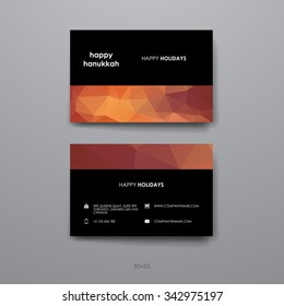 Set of modern design banner template in Hanukkah style. Beautiful design and layout
