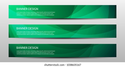 Set of modern design - colorful horizontal Vector banners design background or header templates.