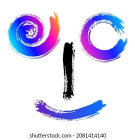Set Modern Design element style template for grunge background. Brush for mesh scratch effect wavy stripe. Vector illustration EPS 10 horizontal pattern for style scrape for holiday card, flyer