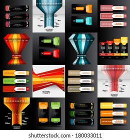 Set of Modern design template, abstract background