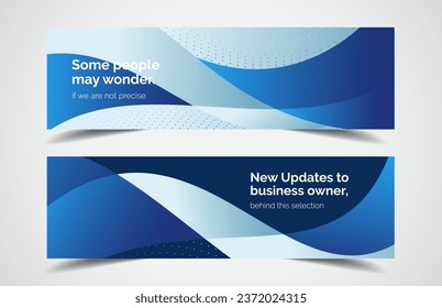 Set of modern design - Vector web banners design background or header templates, horizontal advertising business banner.