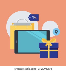 Set of Modern Digital devices. Vector EPS10