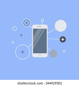 Set of Modern Digital devices. Vector EPS10