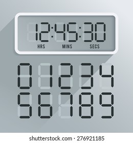 Set of Modern Digital Watch : Vector Illustration