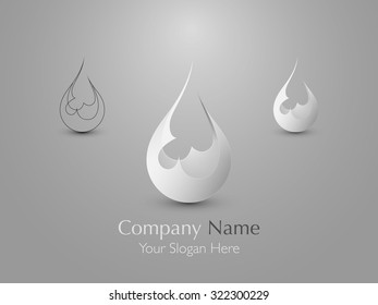 Set of modern fire logo design. Icon design. Vector illustration