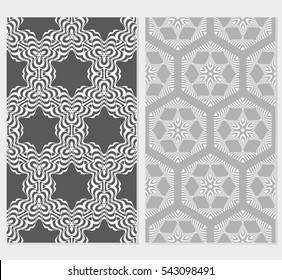 set of modern floral pattern. Seamless vector illustration. for interior design, printing, wallpaper, invitation.