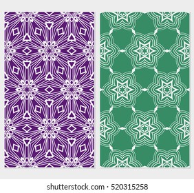 set of modern floral seamless pattern background. Luxury texture for wallpaper, invitation. Vector illustration. color.