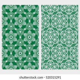 set of modern floral seamless pattern background. Luxury texture for wallpaper, invitation. Vector illustration. color.