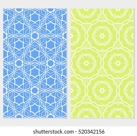 set of modern floral seamless pattern background. Luxury texture for wallpaper, invitation. Vector illustration. color.