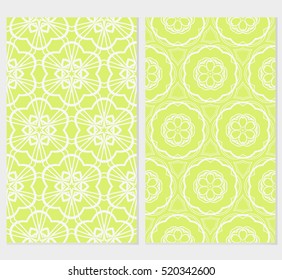 set of modern floral seamless pattern background. Luxury texture for wallpaper, invitation. Vector illustration. color.