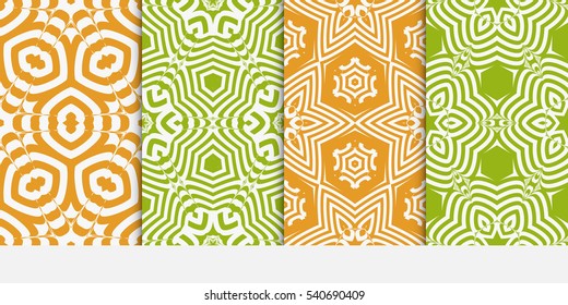 set of modern floral seamless pattern background. Luxury texture for wallpaper, invitation. Vector illustration. color.