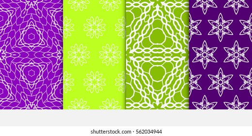 set of modern floral seamless pattern background. Luxury texture for wallpaper, invitation. Vector illustration. spring color.