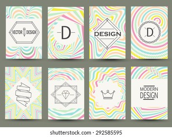 Set of modern flyer pages. Wedding, anniversary, birthday, Valentin's day, party invitations, Logos, Identity Elements, Labels, Badges, Frames, backgrounds. 
