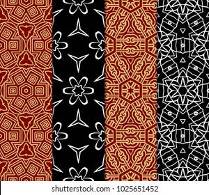 set of modern geometric pattern. vector illustration. for fashion design, interior, wallpaper, cover book, scrapbooking