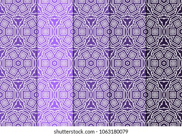 set of modern geometric seamless pattern art deco background. Luxury texture for wallpaper, invitation. Vector illustration.