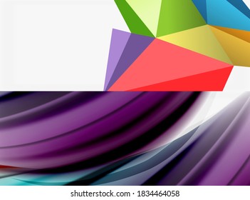 Set von modernen geometrischen Formen abstrakte Hintergründe. Vektorgrafiken für Deckeln, Banner, Flyer und Plakate und andere