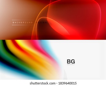 Set von modernen geometrischen Formen abstrakte Hintergründe. Vektorgrafiken für Deckeln, Banner, Flyer und Plakate und andere