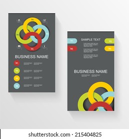 Set Of Modern Global Business Design Banner Template 