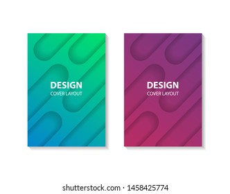 Set Modern ٍShape Gradient Color, Abstract Bubble  Geometric Cover Graphic Design Template for Cover Book, Poster, Flyer, Banner, Landing Page, Web, Social Media, Print, Wallpaper, Background Eps10