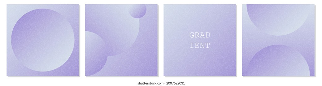 Set of modern gradient vector background in pastel colors