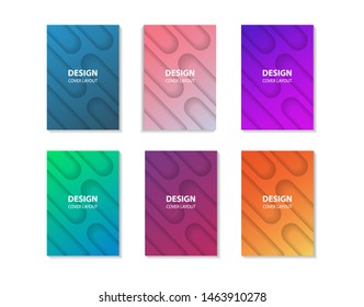 Set Modern Halftone Gradient Color, Abstract Bubble Geometric Graphic Design Template for Covers, Books, Posters, Flyers, Banners, Landing Pages, Web, Social Media, Print, Wallpaper, Backgrounds Eps10