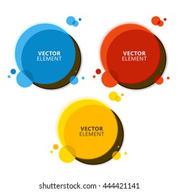 Set of Modern High Quality Label on White Background. Vector Isolated Illustration.