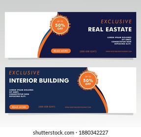 set of modern horizontal banner vector designs