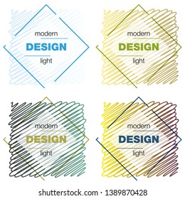 Set Modern icon design logo element with business card template. Best for identity and logotypes.